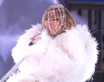 Jennifer Lopez in a Face cage
